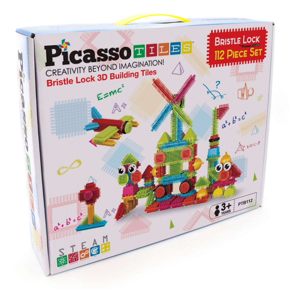 Picasso Tiles - Conjunto de blocos de cerdas - 112 peças - Image 3