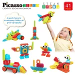 Picasso Tiles - Conjunto de blocos de cerdas - 41 peças - Image 2
