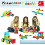 Picasso Tiles - Conjunto de blocos de cerdas - 41 peças - Image 5