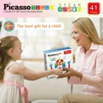 Picasso Tiles - Conjunto de blocos de cerdas - 41 peças - Image 8