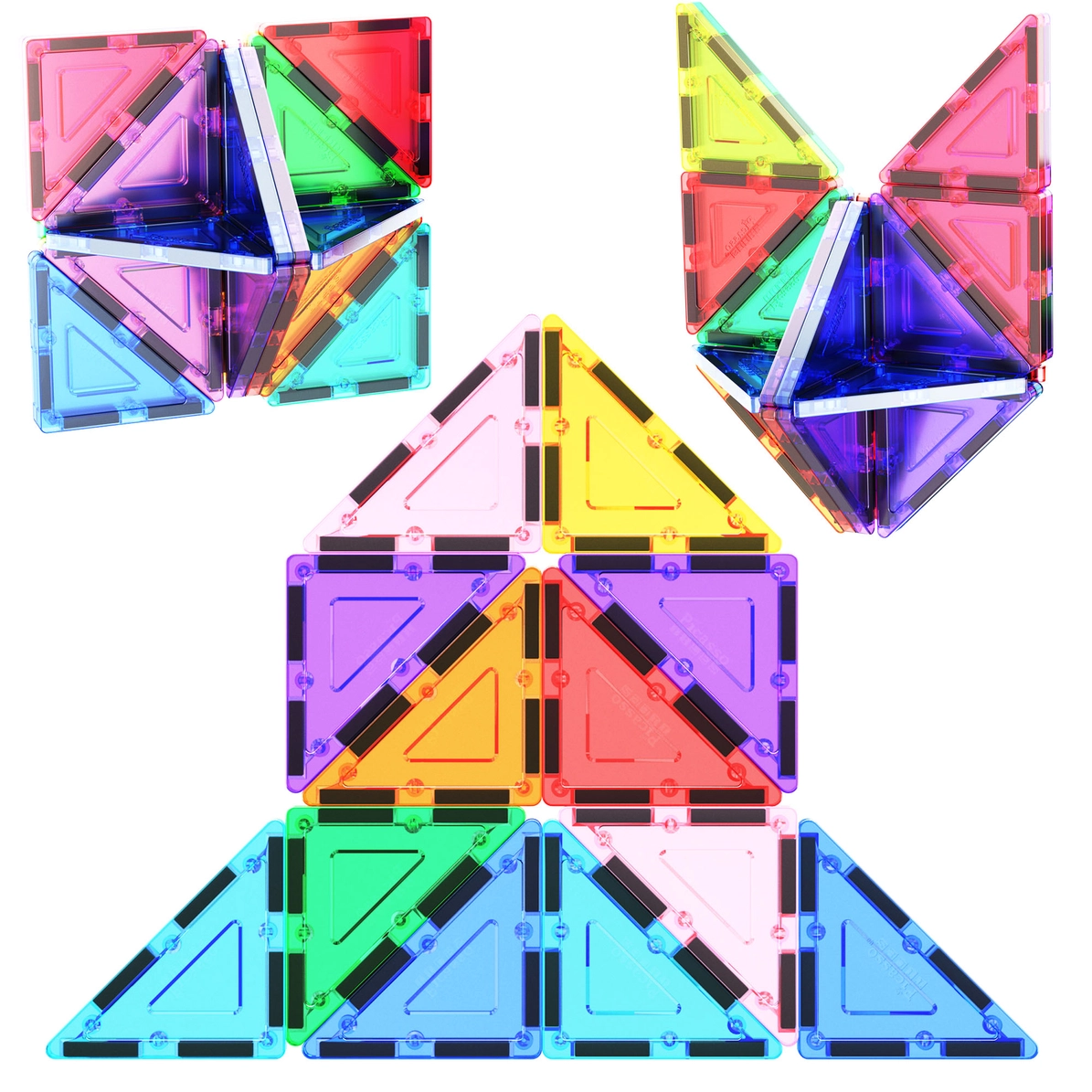 Picasso Tiles -Kit Expansion right triangles - 12 pieces - Image 1