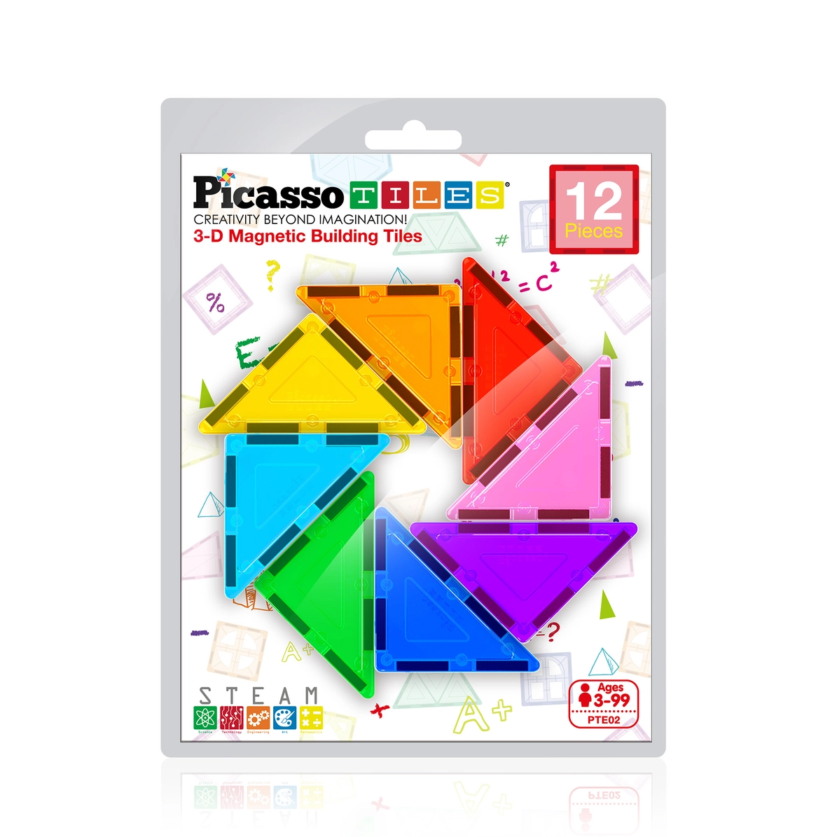 Picasso Tiles -Kit Expansion right triangles - 12 pieces - Image 2