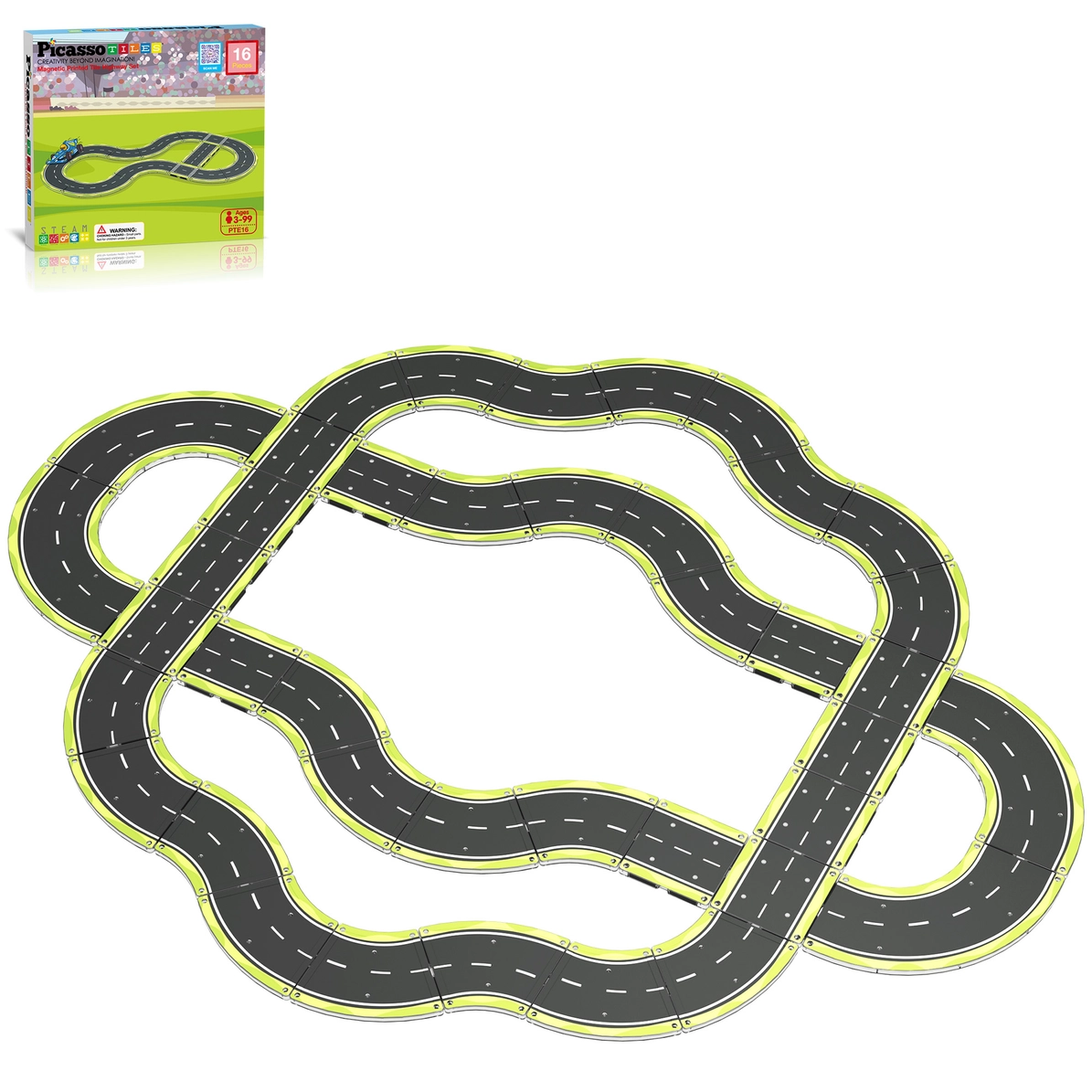 Picasso Tiles - Magnetic track for cars - Image 1