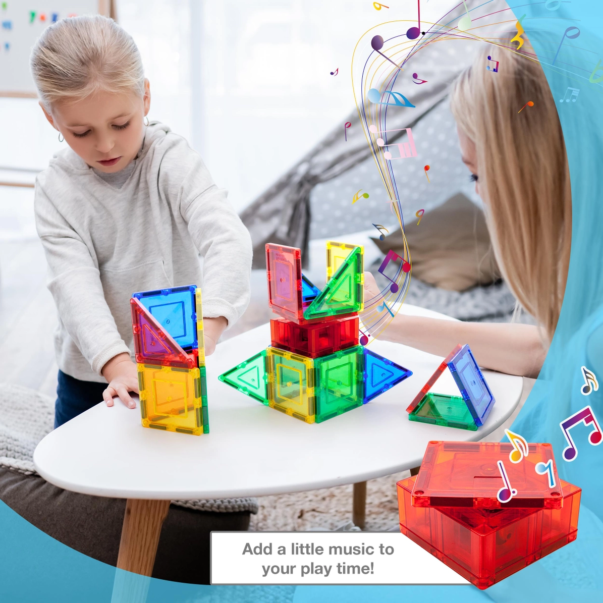 Picasso Tiles - Conjunto Magnético com caixa de música - 20 peças - Image 8