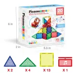 Picasso Tiles - Conjunto Magnético com caixa de música - 20 peças - Image 3