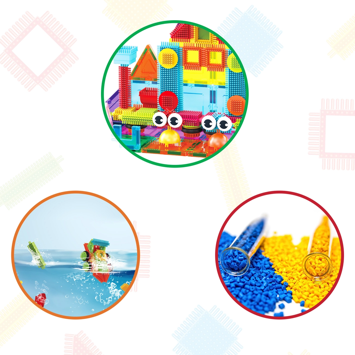 Picasso Tiles - Combo Blocos Magnéticos e Cerdas - 75 peças - Image 5