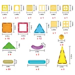 Picasso Tiles - Combo Palitos e ladrilhos magnéticos - 82 peças - Image 3