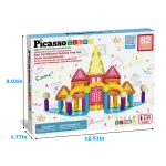 Picasso Tiles - Combo Palitos e ladrilhos magnéticos - 82 peças - Image 2
