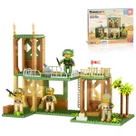 Picasso Tiles - Combo Blocos e magnéticos - tema militar - 186 peças
