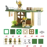 Picasso Tiles - Combo Blocos e magnéticos - tema militar - 186 peças - Image 8
