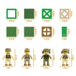Picasso Tiles - Combo Blocos e magnéticos - tema militar - 186 peças - Image 6