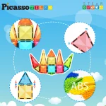 Picasso Tiles - Conjunto magnético MiniDiamond- Viagem - 36 peças - Image 2