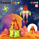 Picasso Tiles - Conjunto magnético MiniDiamond- Viagem - 36 peças - Image 3
