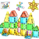 Picasso Tiles - Conjunto magnético - Viagem - 48 peças