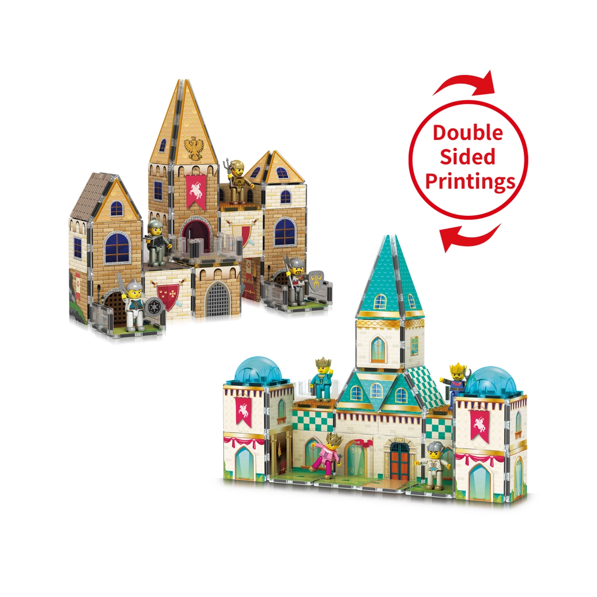Picasso Tiles - Castles 2 in 1 - 70 pieces - Image 1