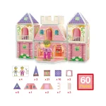Picasso Tiles - Conjunto Magnético Castelo de Princesas - 60 peças - Image 2