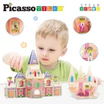 Picasso Tiles - Conjunto Magnético Castelo de Princesas - 60 peças - Image 8