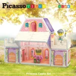 Picasso Tiles - Conjunto Magnético Castelo de Princesas - 60 peças - Image 4