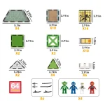 Picasso Tiles - Conjunto Magnético - Tema Ninja - 64 peças - Image 6