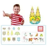 Picasso Tiles - Conjunto Magnético - Tema Animais da Quinta -52 peças - Image 6