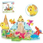 Picasso Tiles - Conjunto Magnético - tema Dinossauros - 26 peças