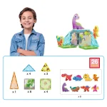 Picasso Tiles - Conjunto Magnético - tema Dinossauros - 26 peças - Image 8