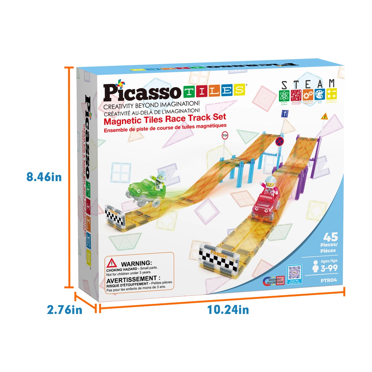 Picasso Tiles - Pista de Corrida Magnética - 45 peças - Image 2