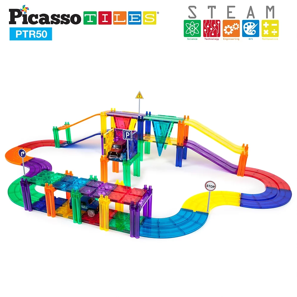 Picasso Tiles - Conjunto Pista de Corrida - 50 peças - Image 9