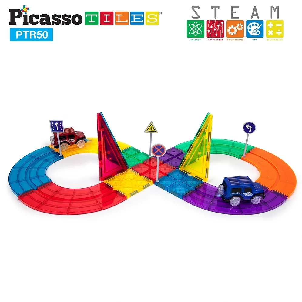 Picasso Tiles - Conjunto Pista de Corrida - 50 peças - Image 8