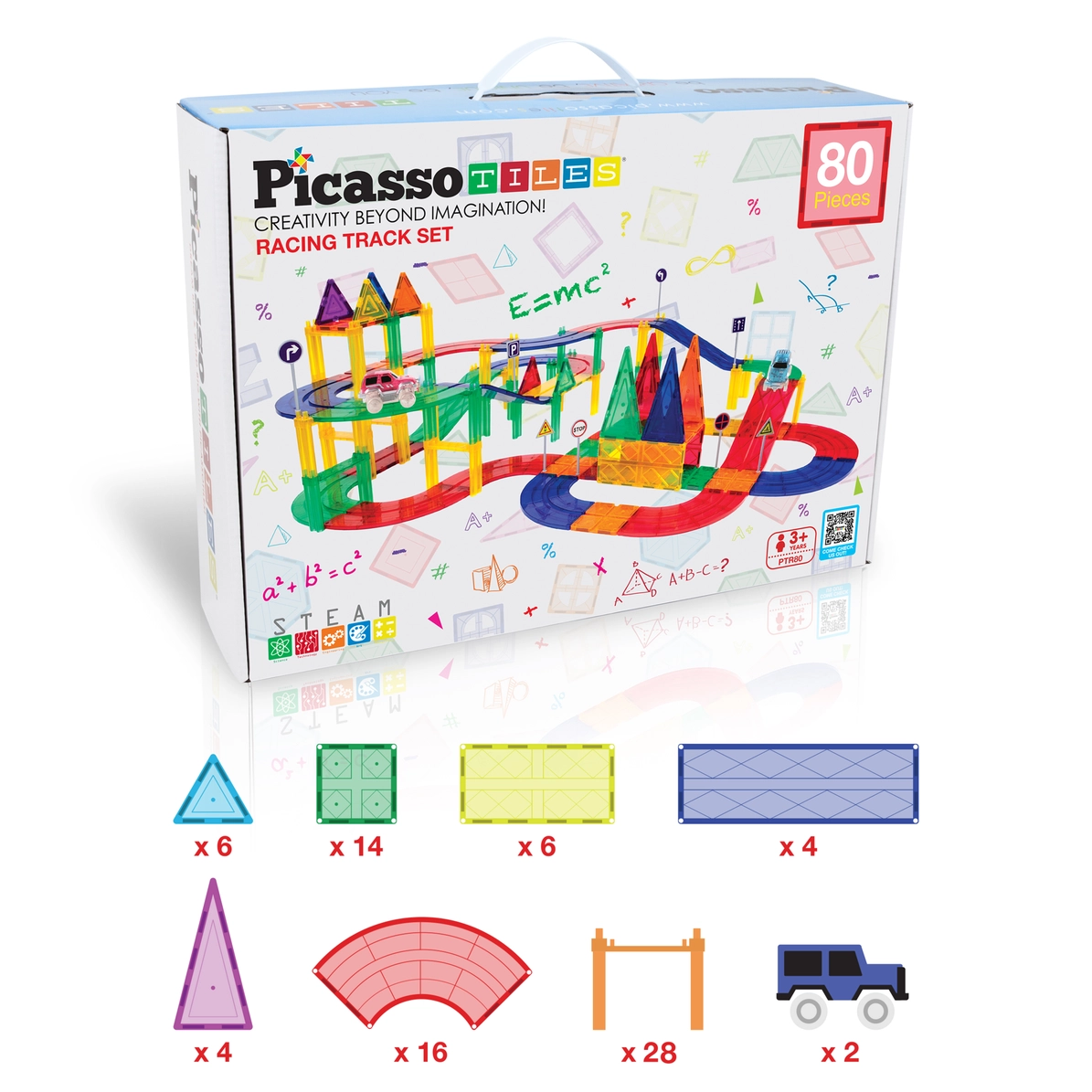 Picasso Tiles - Conjunto Pista de Corrida - 80 peças - Image 5