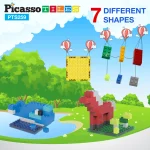 Picasso Tiles - Combo Blocos e magnéticos - 259 peças - Image 10