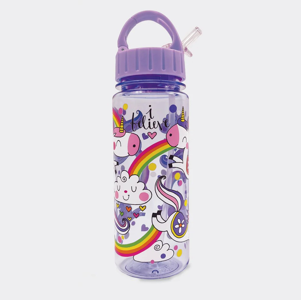 Rachel Ellen - Cantil com Palhinha - Unicórnio e Arco-íris - 500ml - Image 1